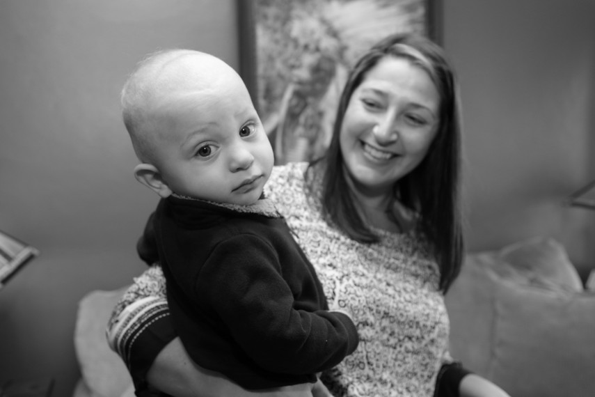 Emily Seagraves with her son Nixon. Dayton Children’s Hospital